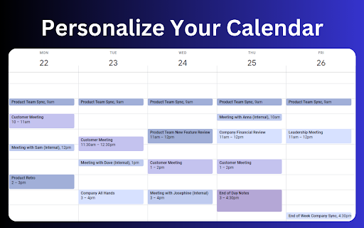 Add More Colors to Calendar  from Chrome web store to be run with OffiDocs Chromium online