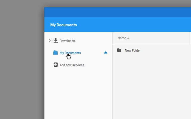 Add MY Documents  from Chrome web store to be run with OffiDocs Chromium online