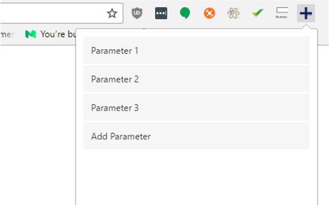 AddParam  from Chrome web store to be run with OffiDocs Chromium online