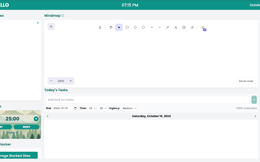 Addrello App Extension  from Chrome web store to be run with OffiDocs Chromium online