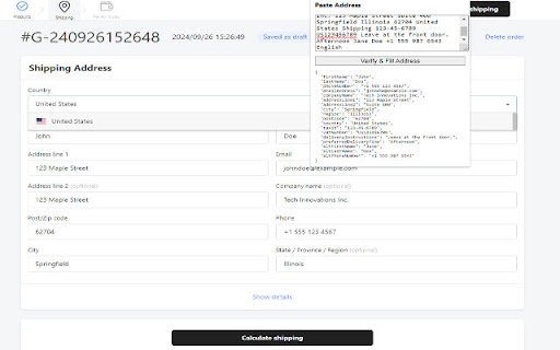 Address Autofill  Validator Smart Form Filler  from Chrome web store to be run with OffiDocs Chromium online