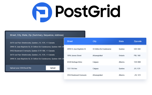 Address Validation API by PostGrid  from Chrome web store to be run with OffiDocs Chromium online