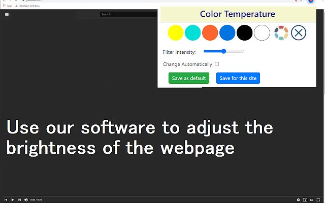 Adjust Screen Brightness  from Chrome web store to be run with OffiDocs Chromium online