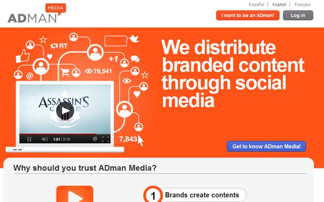 ADman Extension  from Chrome web store to be run with OffiDocs Chromium online