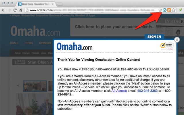 Ad Minus  from Chrome web store to be run with OffiDocs Chromium online