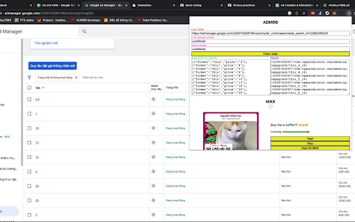 ADMOB / APPLOVIN helper for marketer  from Chrome web store to be run with OffiDocs Chromium online