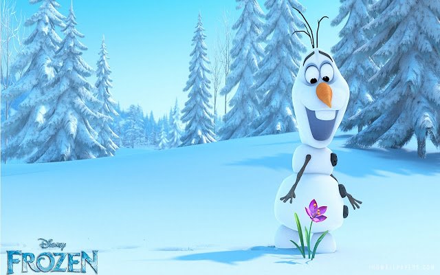 Adorabilul Olaf Frozen din magazinul web Chrome va fi rulat online cu OffiDocs Chromium