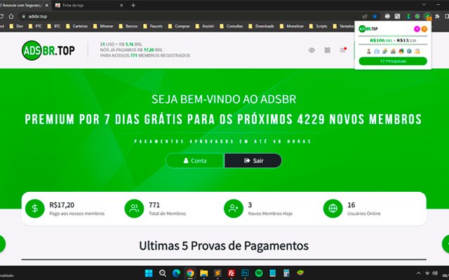 Adsbr // Avviso ADS dal Chrome Web Store da eseguire con OffiDocs Chromium online