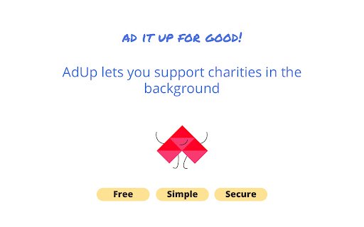 AdUP  from Chrome web store to be run with OffiDocs Chromium online