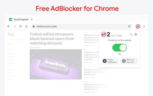 Advanced AdBlock Ad Blocker  from Chrome web store to be run with OffiDocs Chromium online