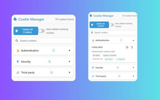 Advanced Cookie Manager  from Chrome web store to be run with OffiDocs Chromium online