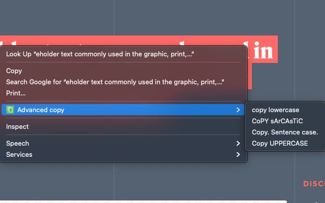Advanced copy  from Chrome web store to be run with OffiDocs Chromium online