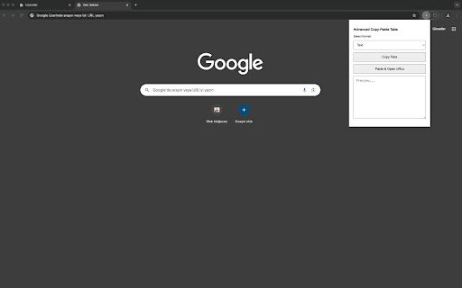 Advanced Copy Paste Tabs  from Chrome web store to be run with OffiDocs Chromium online