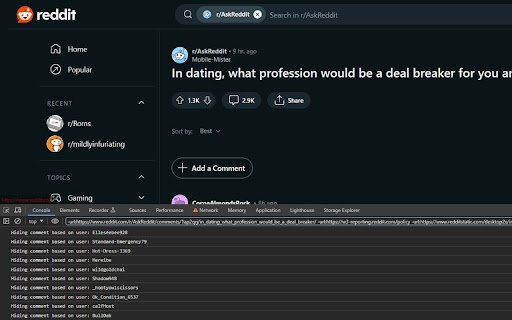 Advanced Reddit Filters from Chrome web store to be run with OffiDocs Chromium online Advanced Reddit Filters from Chrome web store to be run with OffiDocs Chromium online