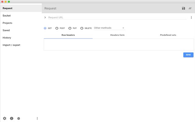 Advanced REST client  from Chrome web store to be run with OffiDocs Chromium online