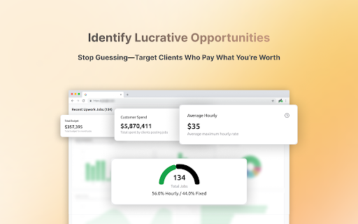 Advanced Upwork Stats  from Chrome web store to be run with OffiDocs Chromium online