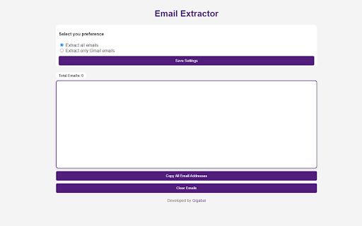 Advance Email Extractor Unlimited Automatic Email Extraction  from Chrome web store to be run with OffiDocs Chromium online