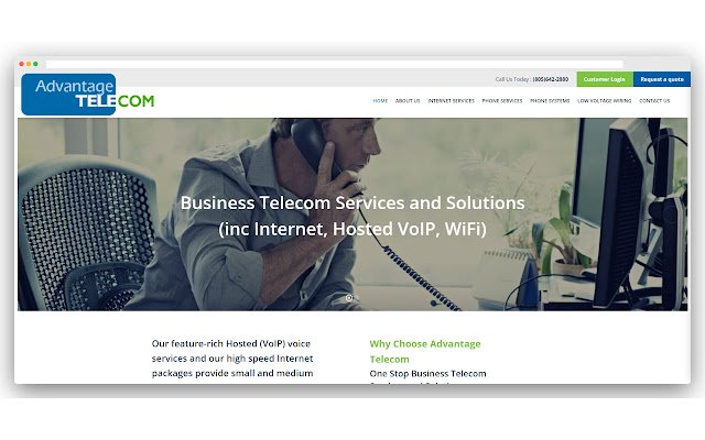 Advantage Telecom uit de Chrome-webwinkel wordt uitgevoerd met OffiDocs Chromium online