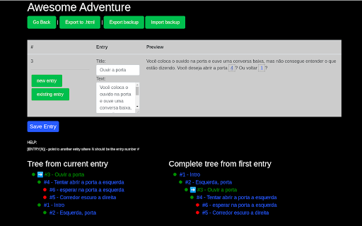Adventure Book Writer, RPG books.  from Chrome web store to be run with OffiDocs Chromium online