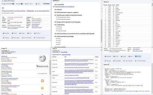 Adyseo SEO Extension  from Chrome web store to be run with OffiDocs Chromium online