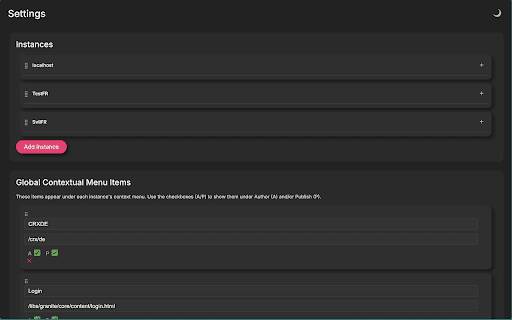 AEM Toolkit  from Chrome web store to be run with OffiDocs Chromium online