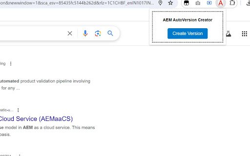 AEM Version Creator  from Chrome web store to be run with OffiDocs Chromium online