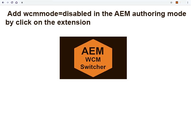 AEM WCM Mode Switcher  from Chrome web store to be run with OffiDocs Chromium online