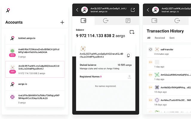 Aergo Connect  from Chrome web store to be run with OffiDocs Chromium online