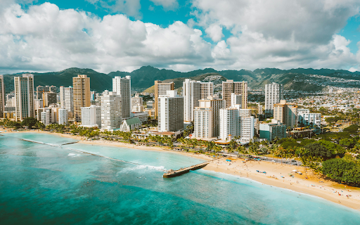 Aerial View of City by Sea Shore  from Chrome web store to be run with OffiDocs Chromium online