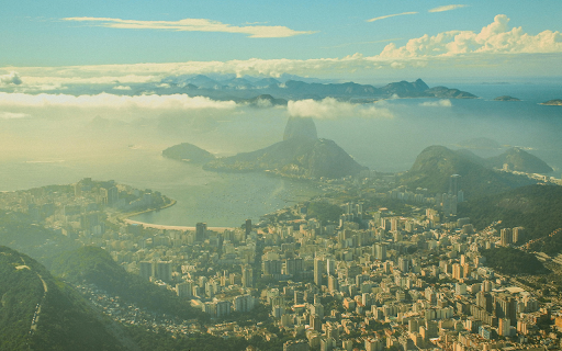 Aerial View of the City of Rio de Janeiro, Brazil  from Chrome web store to be run with OffiDocs Chromium online