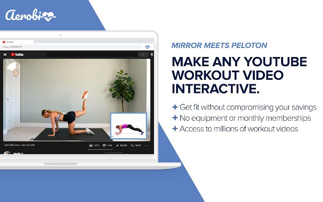 Aerobi Enhance Your YouTube Workouts  from Chrome web store to be run with OffiDocs Chromium online