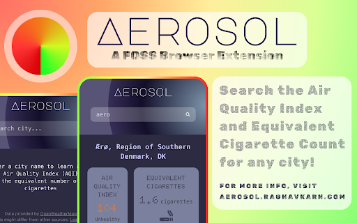 Aerosol  from Chrome web store to be run with OffiDocs Chromium online
