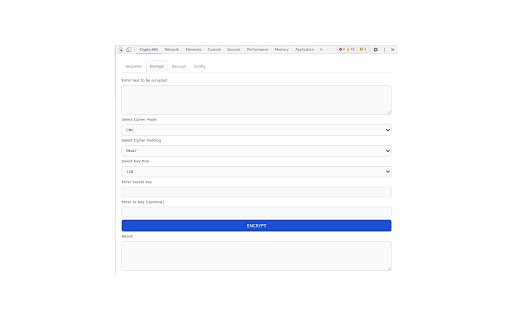AES Crypto  from Chrome web store to be run with OffiDocs Chromium online