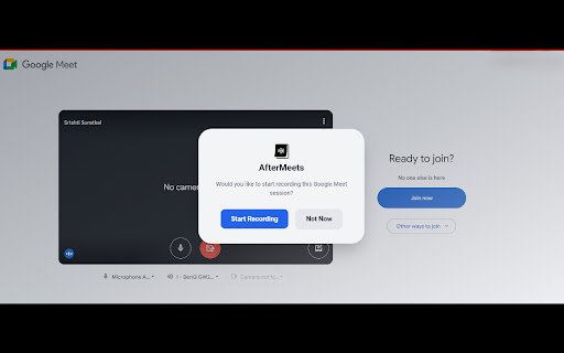 AfterMeets  from Chrome web store to be run with OffiDocs Chromium online