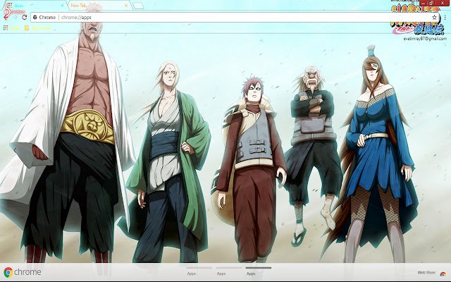 Un Gaara Meï Terumî Naruto dal negozio web di Chrome da eseguire con OffiDocs Chromium online