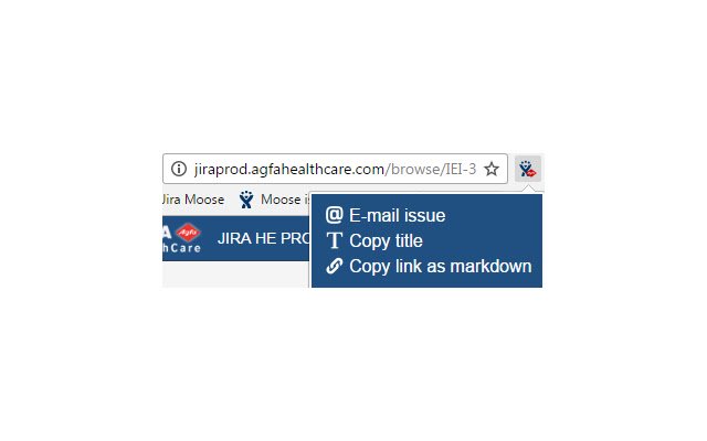 Agfa JIRA  from Chrome web store to be run with OffiDocs Chromium online