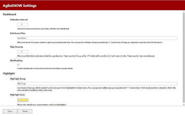 AgileSNOW Extension  from Chrome web store to be run with OffiDocs Chromium online