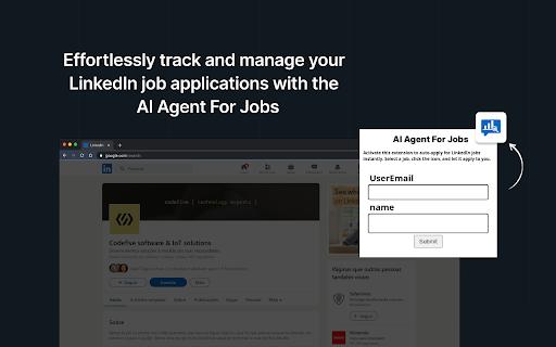 AI Agent For Jobs  from Chrome web store to be run with OffiDocs Chromium online