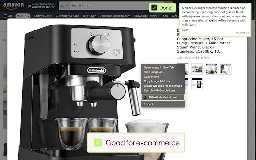 AI Alt Text Generator | AltTextLab.com  from Chrome web store to be run with OffiDocs Chromium online