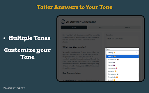 AI Answer Generator  from Chrome web store to be run with OffiDocs Chromium online