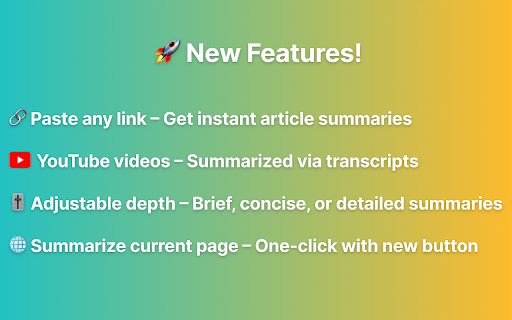 AI Article Summarizer  from Chrome web store to be run with OffiDocs Chromium online