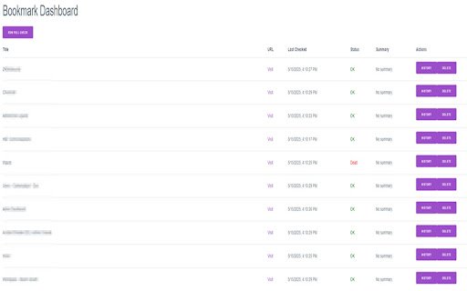 AI Bookmark Manager  from Chrome web store to be run with OffiDocs Chromium online