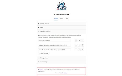 AI Browser Assistant  from Chrome web store to be run with OffiDocs Chromium online