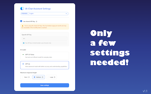 AI Chat Assistant  from Chrome web store to be run with OffiDocs Chromium online
