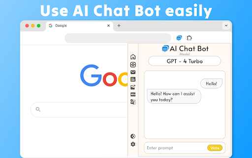 AI Chatbot  from Chrome web store to be run with OffiDocs Chromium online
