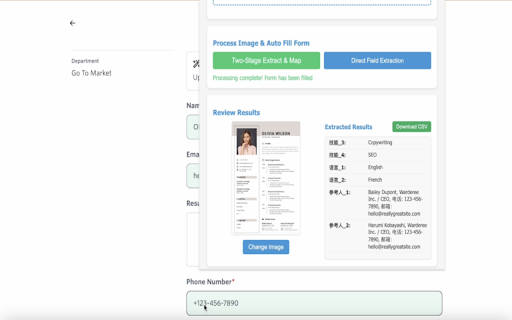 AI Form Filler  from Chrome web store to be run with OffiDocs Chromium online