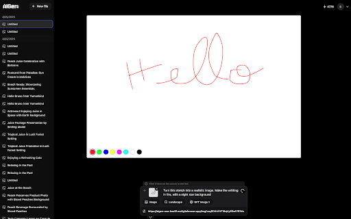 AIGen Image Editor  from Chrome web store to be run with OffiDocs Chromium online