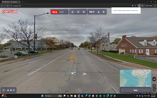 AI Geoguesser Guesser  from Chrome web store to be run with OffiDocs Chromium online