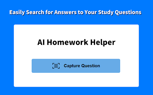 AI Homework Helper  from Chrome web store to be run with OffiDocs Chromium online
