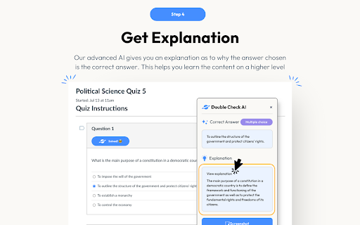 AI Homework Helper Double Check AI  from Chrome web store to be run with OffiDocs Chromium online